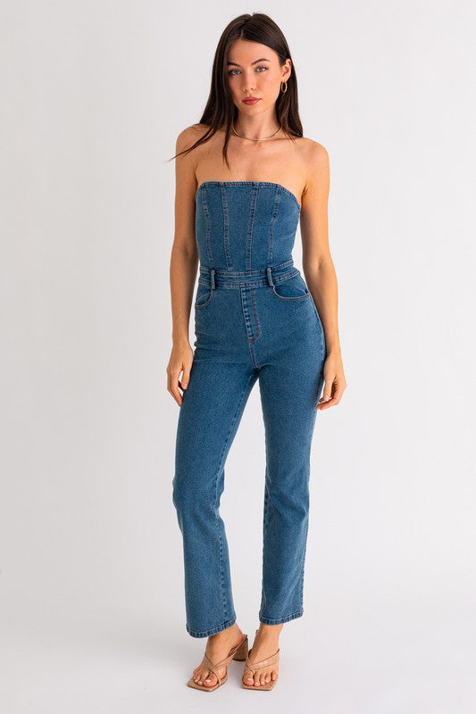 Loretta Denim Jumpsuit