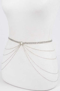 Layered Iconic Chain Belt