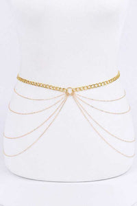 Layered Iconic Chain Belt
