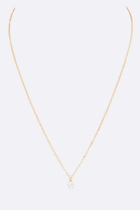 5mm Cubic Zirconia Pendant Necklace