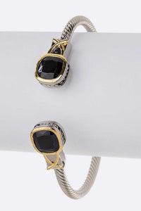 Designer Cubic Open Bangle