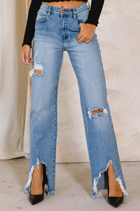 Shay Distressed Denim