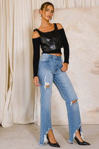 Shay Distressed Denim