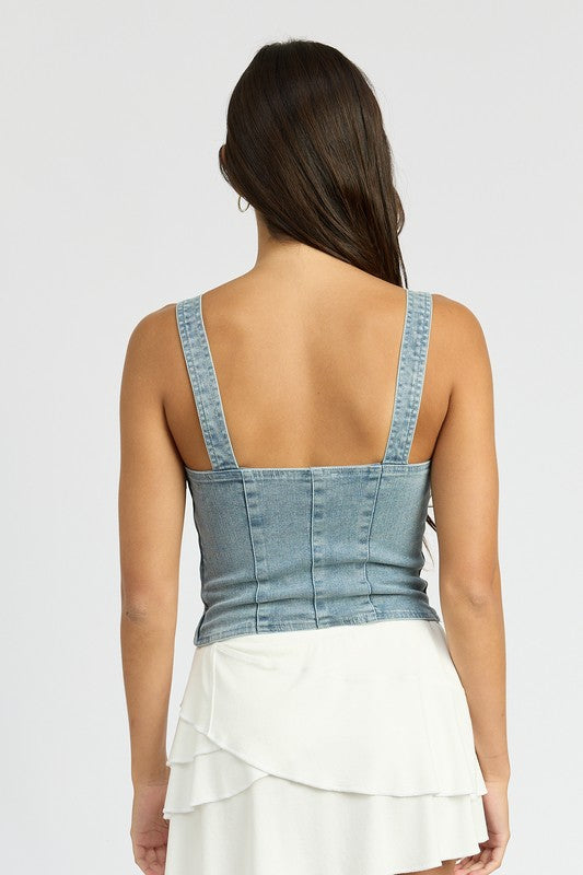 CARGO DENIM CORSET