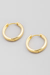 Thick Mini Gold Hoops