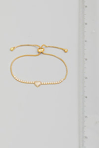 Heart Box Chain Bracelet