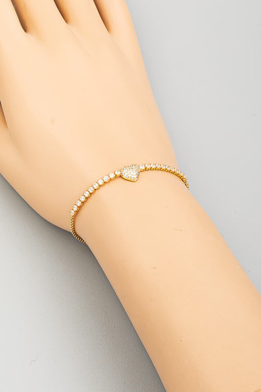 Heart Box Chain Bracelet