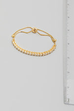 Rhinestone Heart Bracelet
